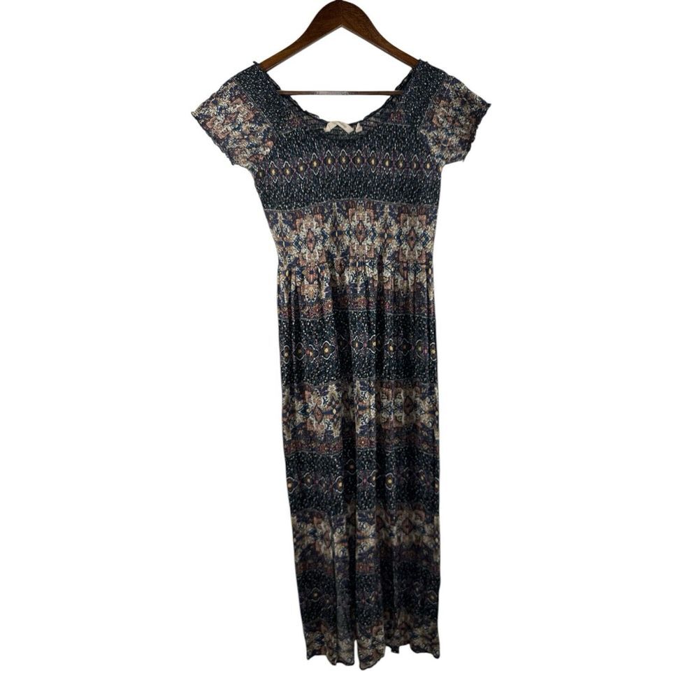 Soft Surroundings Smocked Midi Dress‎ Womens Size S